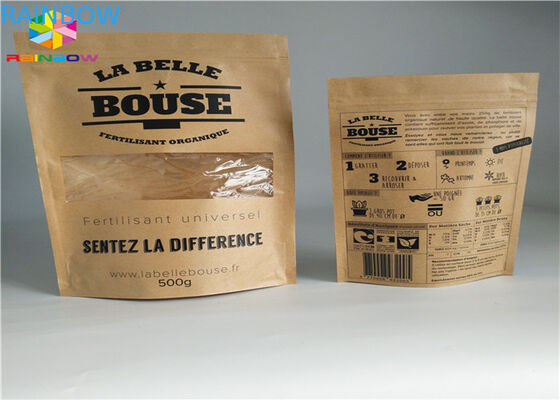 क्राफ्ट पेपर स्वनिर्धारित पेपर बैग एल्युमिनियम फॉयल माइलर जिपलॉक नमी अवरोधक