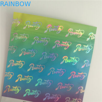 होलोग्राम मुद्रण हर्बल धूपदान पैकेजिंग, कुकीज़ बड़े Als विदेशी के लिए प्लास्टिक थैली खड़े हो जाओ