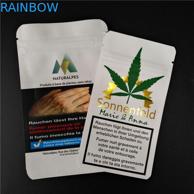 THC CBD Gummies हर्बल धूप पैकेजिंग बायोडिग्रेडेबल व्हाइट क्राफ्ट बैग खाद्य पाउच