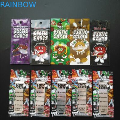 चाइल्डप्रूफ हर्बल इन्सेन्स पैकेजिंग डिजिटल होलोग्राम प्रिंटिंग प्लास्टिक पाउच