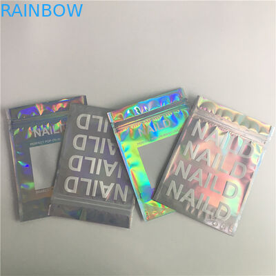 एसजीएस / एफडीए एल्यूमीनियम पन्नी बैग मेकअप पुन: प्रयोज्य Mylar पैकेजिंग तीन साइड सील