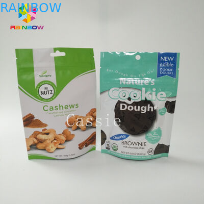 Gravure प्रिंटिंग स्टैंड अप एल्यूमीनियम पन्नी बैग जिपर ताला पाउडर भोजन के लिए अनुकूलित