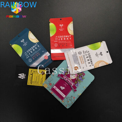 गंध सबूत Resealable Ziplock बैग Mylar खाद्य सुरक्षित एल्यूमीनियम पन्नी वैक्यूम पैकिंग 3x4 इंच