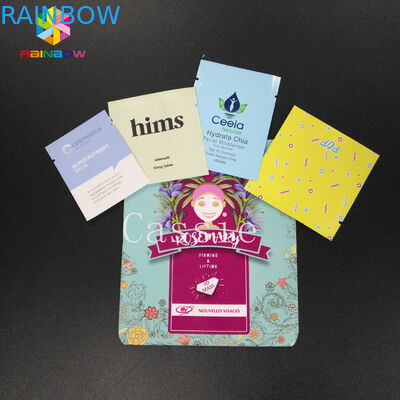 Mylar पाउच पकड़ सील बैग खाद्य ग्रेड भंडारण कॉस्मेटिक चाय पाउडर नमूना सस्ता