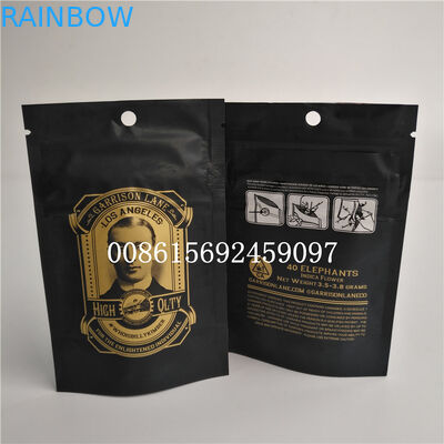 गंध सबूत छोटे प्लास्टिक पाउच पैकेजिंग मातम बाल प्रतिरोधी बैग