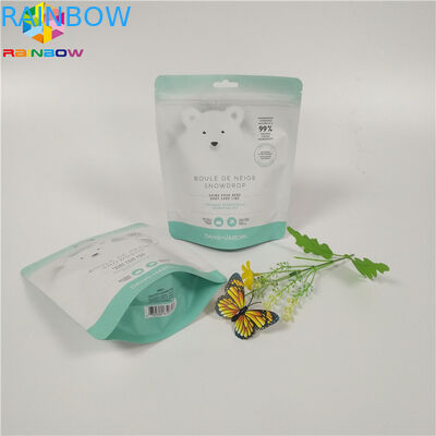 बॉडी स्क्रब फॉयल पैकेजिंग बैग्स कलरफुल प्रिंटेड मॉइस्चर प्रूफ जिप लॉक स्टैंड पाउच