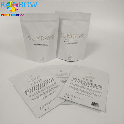 जिपर शीर्ष स्टैंड ऊपर पन्नी थैली पैकेजिंग स्नान नमक एल्यूमीनियम पन्नी शरीर साफ़ बैग