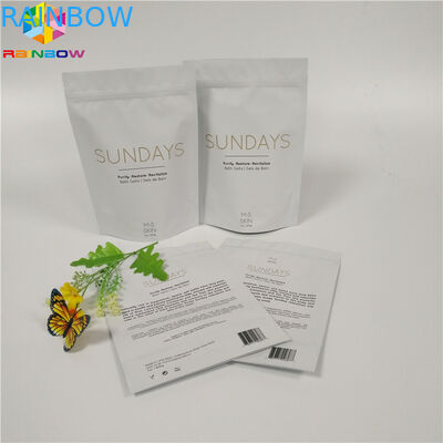 जिप लॉक पाउच क्राफ्ट कस्टम प्रिंटेड पेपर बैग स्क्रब पैकेजिंग बायोडिग्रेडेबल मॉइस्चर प्रूफ