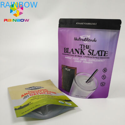 Resealable स्नैक बैग पैकेजिंग एल्यूमीनियम पन्नी स्टैंड ऊपर Doypack ज़िप ताला थैली