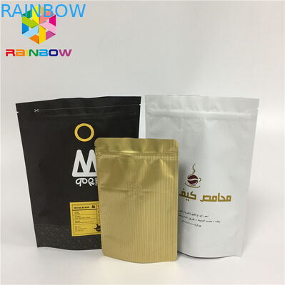 MOPP कस्टम मुद्रण एल्यूमीनियम पन्नी बैग वाल्व के साथ नमी सबूत जिपर ताला