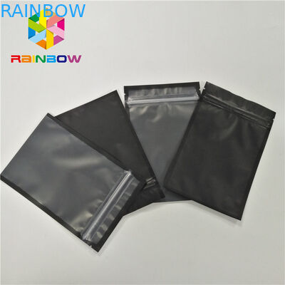कस्टम जिपर और स्पष्ट सामने के साथ फोन खोल पैकेजिंग के लिए तीन साइड सील प्लास्टिक बैग मुद्रित