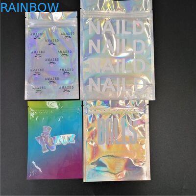 मुद्रित Vape कारतूस पन्नी पाउच Packagi नमक मसाला ग्लिटर शिनी इंद्रधनुषी बैग