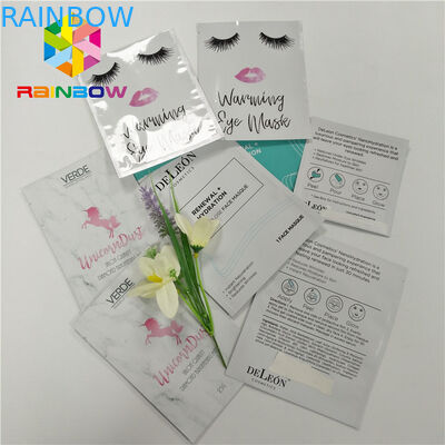 कस्टम मुद्रित प्लास्टिक पाउच पैकेजिंग थ्री साइड हीट सील टियर नॉच के साथ