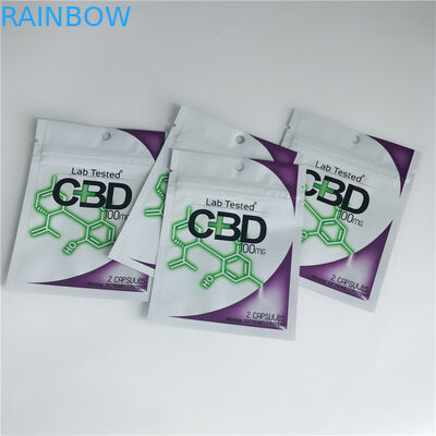 3.5 ग्राम प्लास्टिक पाउच पैकेजिंग कस्टम लेबल मुद्रित CBD कुकीज़ Resealable Ziplock