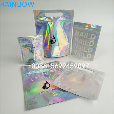 Gravure प्रिंटिंग पन्नी पाउच पैकेजिंग ग्लॉसी बॉडी स्क्रब बैग्स जिपर / स्पष्ट खिड़की के साथ