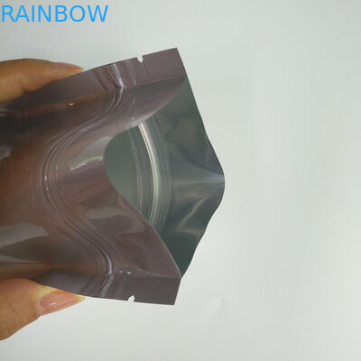 सादा चांदी के रंग जिपर पाउच बैग अनुकूलित टुकड़े टुकड़े में पैकेजिंग अनुकूलित