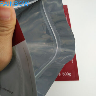 मैट सीलेबल बैग्स पैकेजिंग, कॉफी पैकेजिंग के लिए पाउच बैग 500 ग्राम तक खड़े रहें