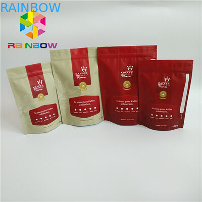 वाल्व के साथ टुकड़े टुकड़े में सामग्री प्लास्टिक प्लास्टिक पाउच पैकेजिंग एल्यूमीनियम पन्नी