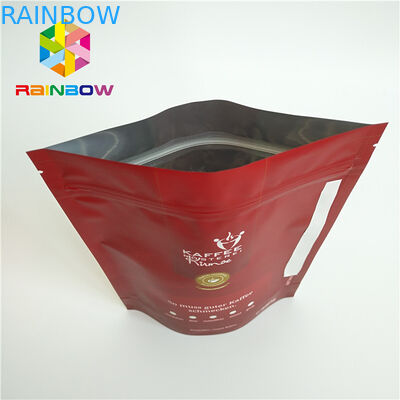 वाल्व के साथ टुकड़े टुकड़े में सामग्री प्लास्टिक प्लास्टिक पाउच पैकेजिंग एल्यूमीनियम पन्नी