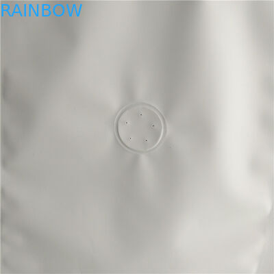 हवा के वाल्व के साथ फ्लैट नीचे बैग खाद्य पैकेजिंग फिल्म सादे सफेद मुद्रण शीर्ष भरना