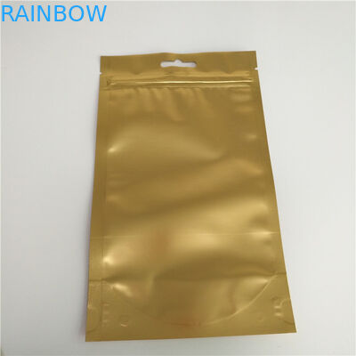 यूरो / राउंड हैंगिंग होल के साथ शीर्ष जिपर स्टैंड पाउच बैग टुकड़े टुकड़े में सामग्री