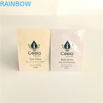 गर्मी सील एल्यूमीनियम पन्नी बैग प्लास्टिक की त्वचा की देखभाल के लिए नमूना चेहरे क्रीम है