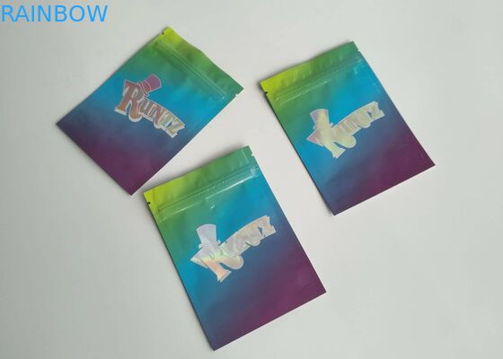 बाल प्रतिरोधी प्लास्टिक पाउच पैकेजिंग सिंडी रांटज जिपर बैग समाप्त पन्नी