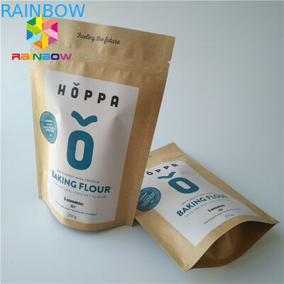 स्नैक फूड पैकेजिंग बैग्स जिप लॉक क्लियर प्लास्टिक पाउच पारदर्शी खिड़की के साथ खड़े हो जाएं