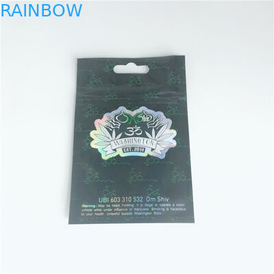 चिकित्सा खरपतवार हीट सील पैकेजिंग बैग, कॉस्मेटिक आयोजक बैग Mylar ज़िप ताला