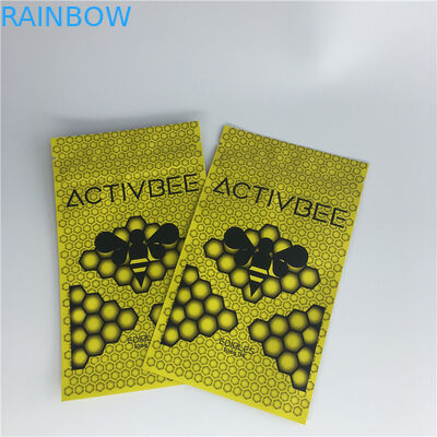 तीन साइड सील स्टैंड कॉफी पाउच प्लास्टिक Mylar ज़िप ताला तंबाकू खरपतवार पैकेजिंग