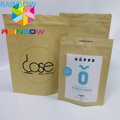 कॉफी मातम थैली बैग कस्टम मुद्रित कागज पैकेजिंग क्राफ्ट पेपर खड़े हो जाओ