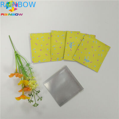 स्नैक टी कैप्सूल के लिए फूड ग्रेड फॉयल पाउच पैकेजिंग मायलर थ्री साइड सील फ्लैट जिपर बैग