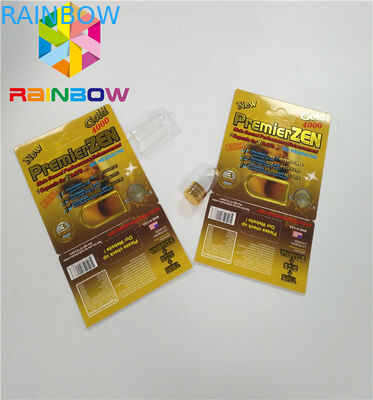 प्रीमियरजन ब्लिस्टर कार्ड पैकेजिंग कस्टम बाल प्रतिरोधी बॉटन लॉक 3 डी कार्ड पेपर बॉक्स