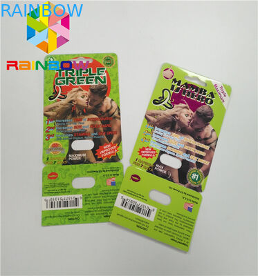 प्रीमियरजन ब्लिस्टर कार्ड पैकेजिंग कस्टम बाल प्रतिरोधी बॉटन लॉक 3 डी कार्ड पेपर बॉक्स