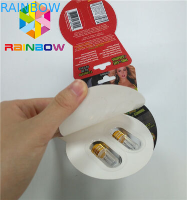 ग्लॉसी ब्लिस्टर कार्ड पैकेजिंग कस्टम सेक्स एन्हांसमेंट बुरो 2 60000 पेपर कार्ड