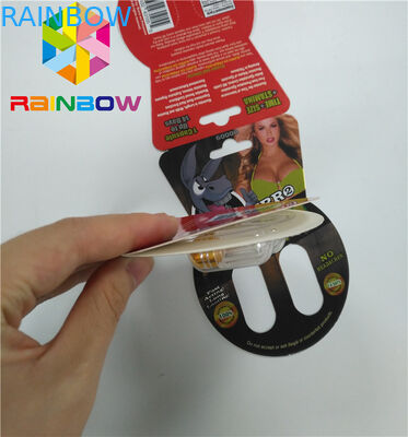 ग्लॉसी ब्लिस्टर कार्ड पैकेजिंग कस्टम सेक्स एन्हांसमेंट बुरो 2 60000 पेपर कार्ड