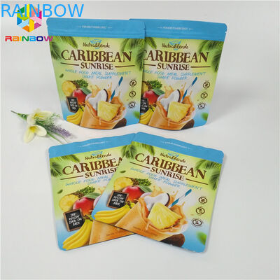 टी पाउडर / कॉफी पैकेजिंग स्टैंड जिपर पाउच जिपर बंद मैट Doypack बैग