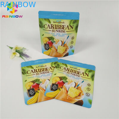 टी पाउडर / कॉफी पैकेजिंग स्टैंड जिपर पाउच जिपर बंद मैट Doypack बैग