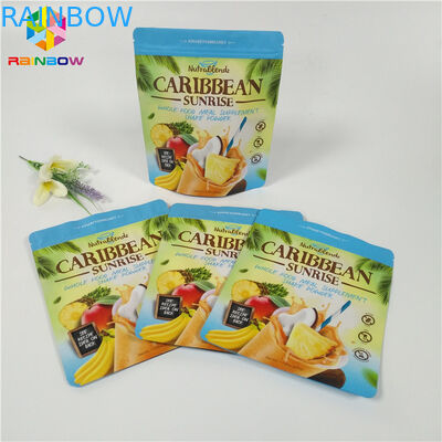 टी पाउडर / कॉफी पैकेजिंग स्टैंड जिपर पाउच जिपर बंद मैट Doypack बैग