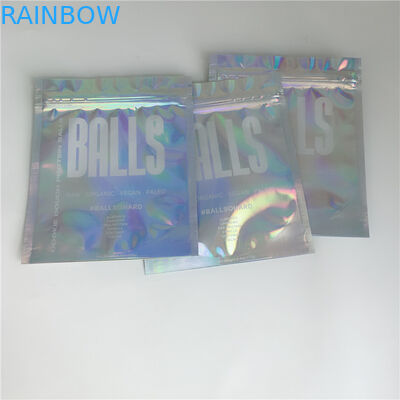 आईलैश एक्सटेंशन ग्लू के लिए जिपलॉक कॉस्मेटिक्स पैकेजिंग बैग ग्लॉसी 3 साइड सील