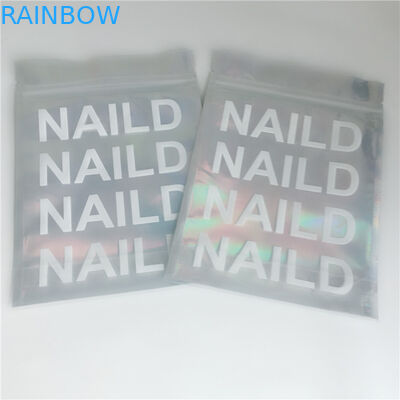 आईलैश एक्सटेंशन ग्लू के लिए जिपलॉक कॉस्मेटिक्स पैकेजिंग बैग ग्लॉसी 3 साइड सील