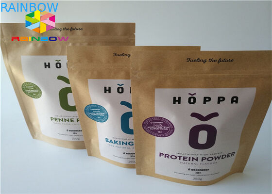 खरीदारी के लिए स्पष्ट खिड़की अनुकूलित पेपर बैग पुनर्नवीनीकरण ब्राउन क्राफ्ट पेपर