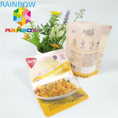 जिपर प्लास्टिक पाउच पैकेजिंग मुद्रित वैक्यूम खाद्य सॉस मुंहतोड़ जवाब बैग खड़े हो जाओ