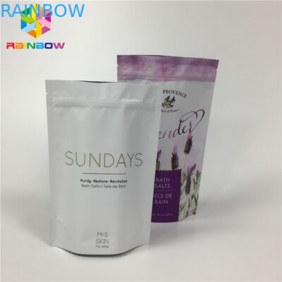 मैट एल्युमिनियम फॉयल लैमिनेटेड स्टैंड अप जिपर पाउच बैग्स फॉर ड्राई फ़ूड पैकेज