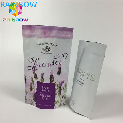 मैट एल्युमिनियम फॉयल लैमिनेटेड स्टैंड अप जिपर पाउच बैग्स फॉर ड्राई फ़ूड पैकेज