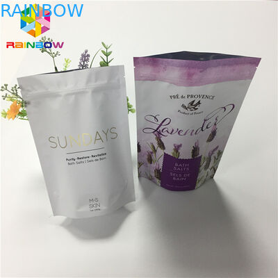 मैट एल्युमिनियम फॉयल लैमिनेटेड स्टैंड अप जिपर पाउच बैग्स फॉर ड्राई फ़ूड पैकेज