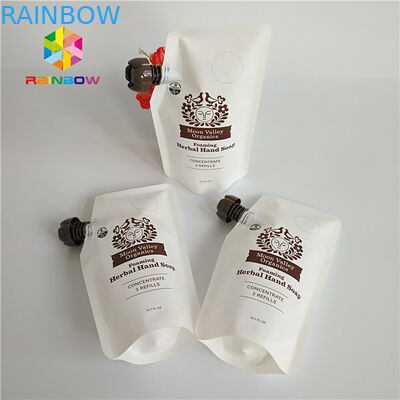 5oz / 7oz प्लास्टिक टोंटी थैली पैकेजिंग पारदर्शी ऊर्जा पेय थैला Recyclable