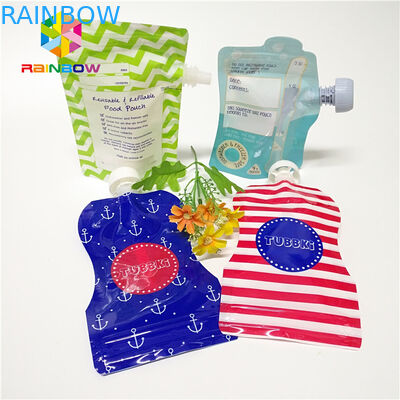 कैप के साथ प्लास्टिक के पेय तरल टोंटी बैग, फलों का रस पियो पाउच खड़े हो जाओ