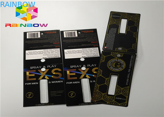 प्लास्टिक बोतल ब्लिस्टर सम्मिलित कार्ड पुरुष संवर्धन गोलियां 3 डी पैकिंग कार्ड / डिस्प्ले बॉक्स से
