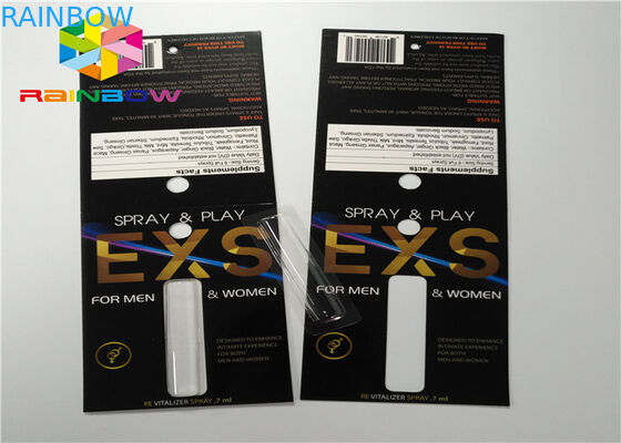 कस्टम स्लाइड ब्लिस्टर कार्ड पैकेजिंग स्प्रे होल पेपर के साथ पैकेजिंग पेपर कार्ड तह